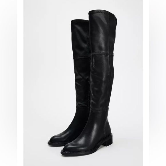 ZARA NEW TALL BOOTS - Picture 3 of 9